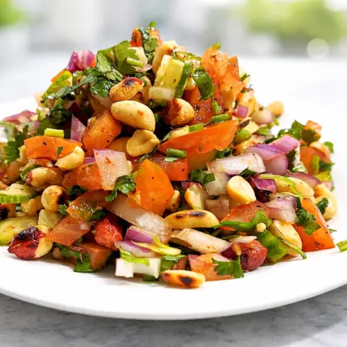 healthy peanut chaat vegetarian recipes high protein snack
